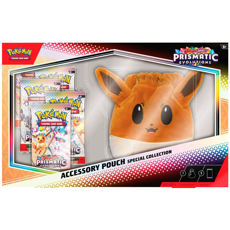 Pokemon Prismatic Evolutions Accessory Pouch Special Collection