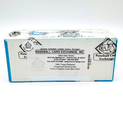 1984 Topps Baseball Unopened Vending Box BBCE Authenticated (FASC)