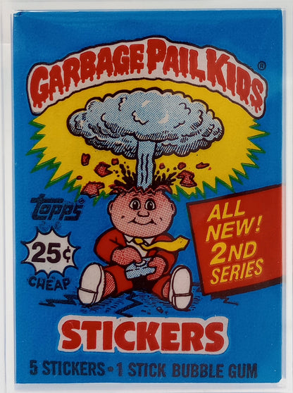1985 Topps Garbage Pail Kids (GPK) 2nd Series Sealed Wax Pack PSA 8