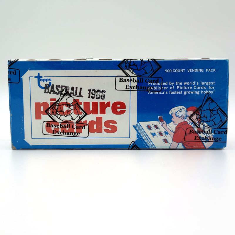 1986 Topps Baseball Unopened Vending Box BBCE Authenticated (FASC)