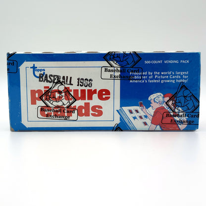 1986 Topps Baseball Unopened Vending Box BBCE Authenticated (FASC)