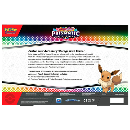 Pokemon Prismatic Evolutions Accessory Pouch Special Collection