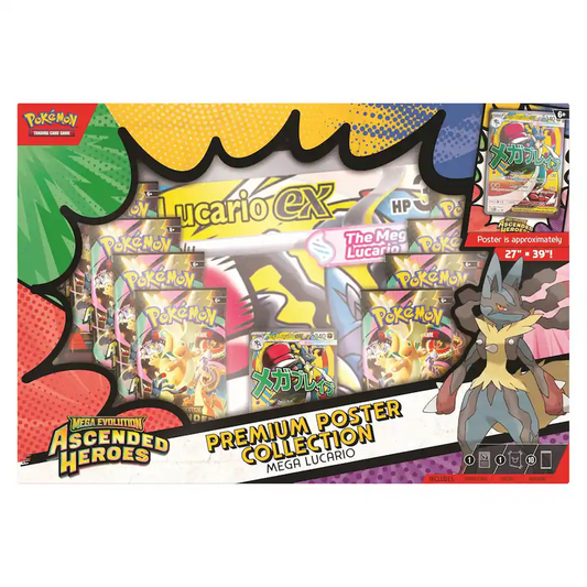 Pokémon - Pokémon ME2.5 Ascended Heroes Premium Poster Collection | Mega Lucario ex